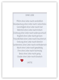 Ohne Liebe