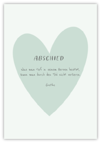 Abschied // Zitat Goethe