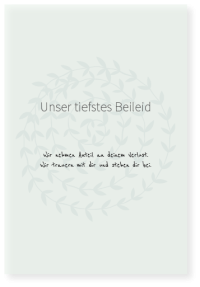 Unser tiefstes Beileid