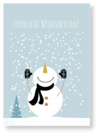 Fröhliche Weihnachten // Schneemann