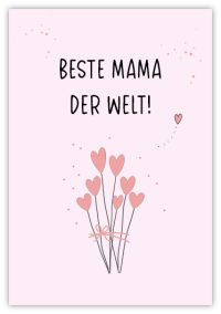 Beste Mama der Welt // Herzblumenstrauß