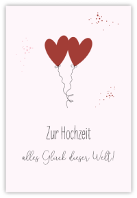 Zur Hochzeit, alles Glück dieser Welt!